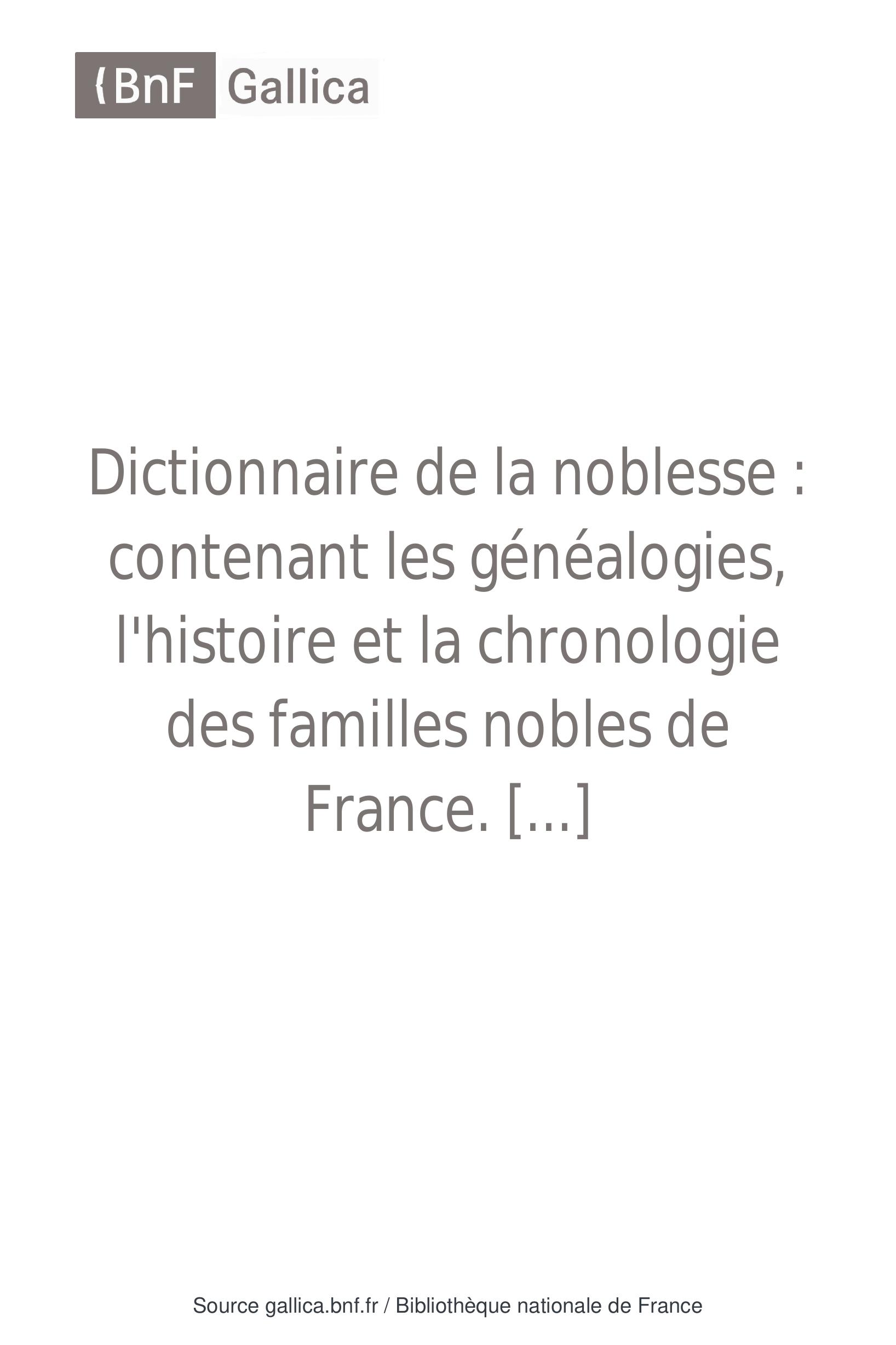de La Chesnaye des Bois - Anneville genealogy